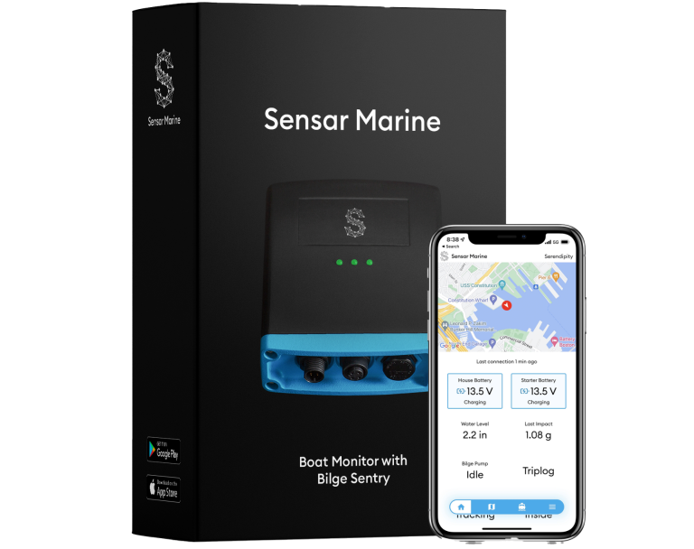 Bilde av esken med båtvaktsensoren