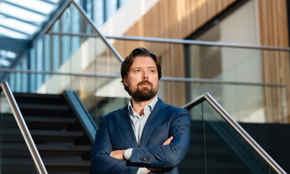 Portrett av Joar Hagatun på Lysaker